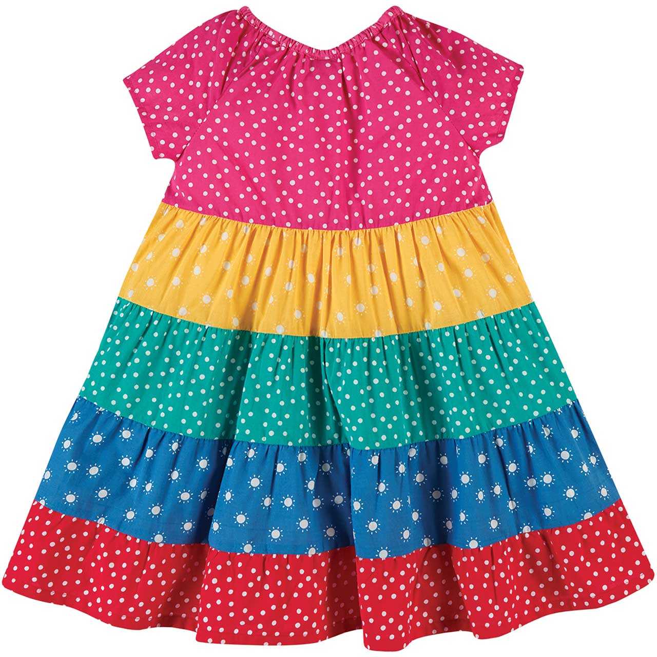 Leichtes Mädchen Sommerkleid bunt