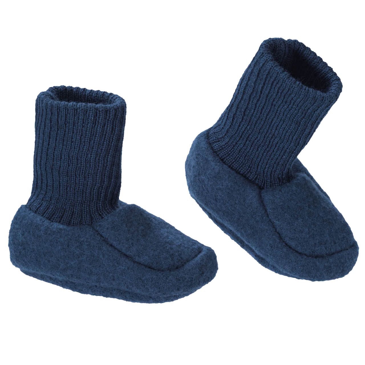 Warme Walk Babyschuhe indigo