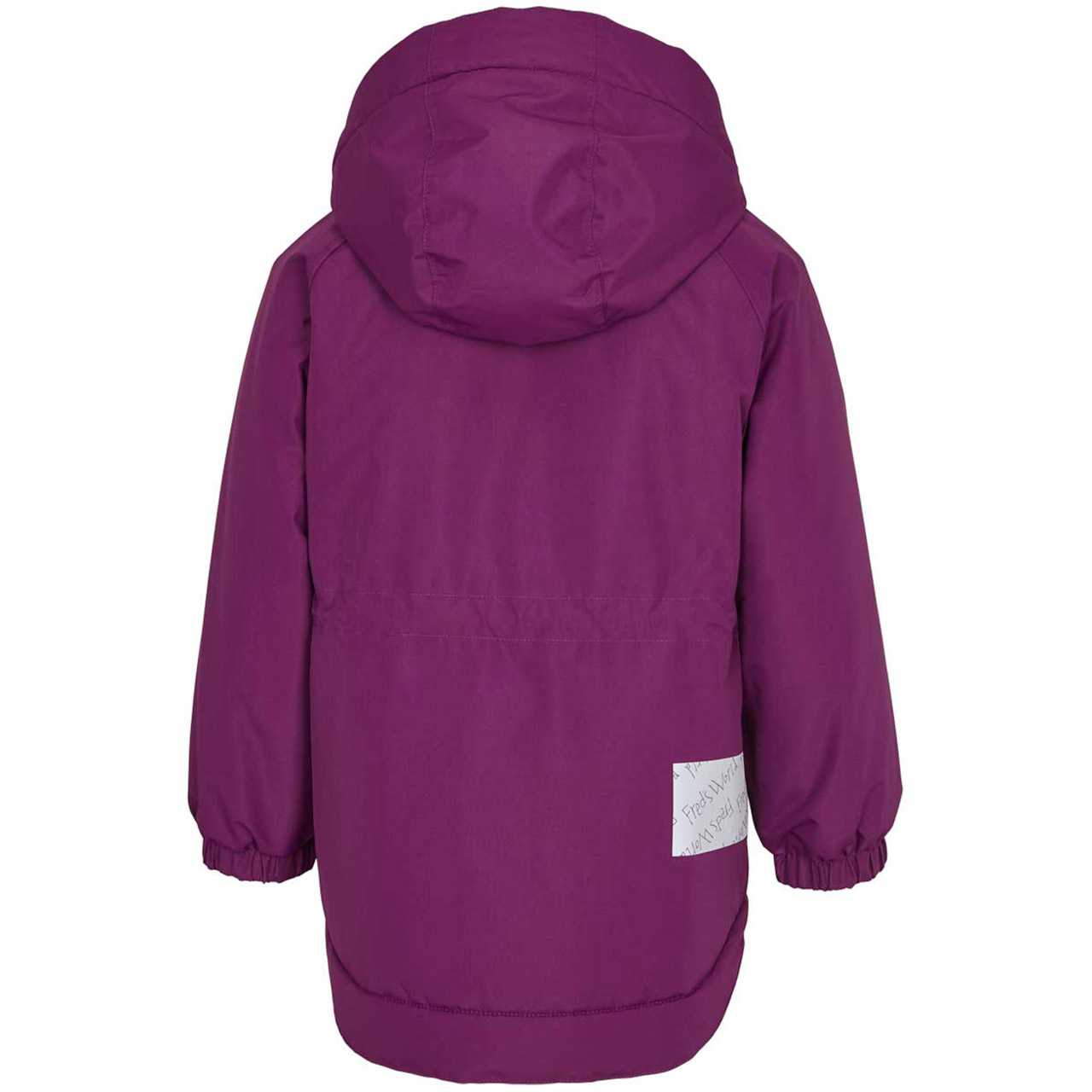 Warme Winterjacke gefüttert violett