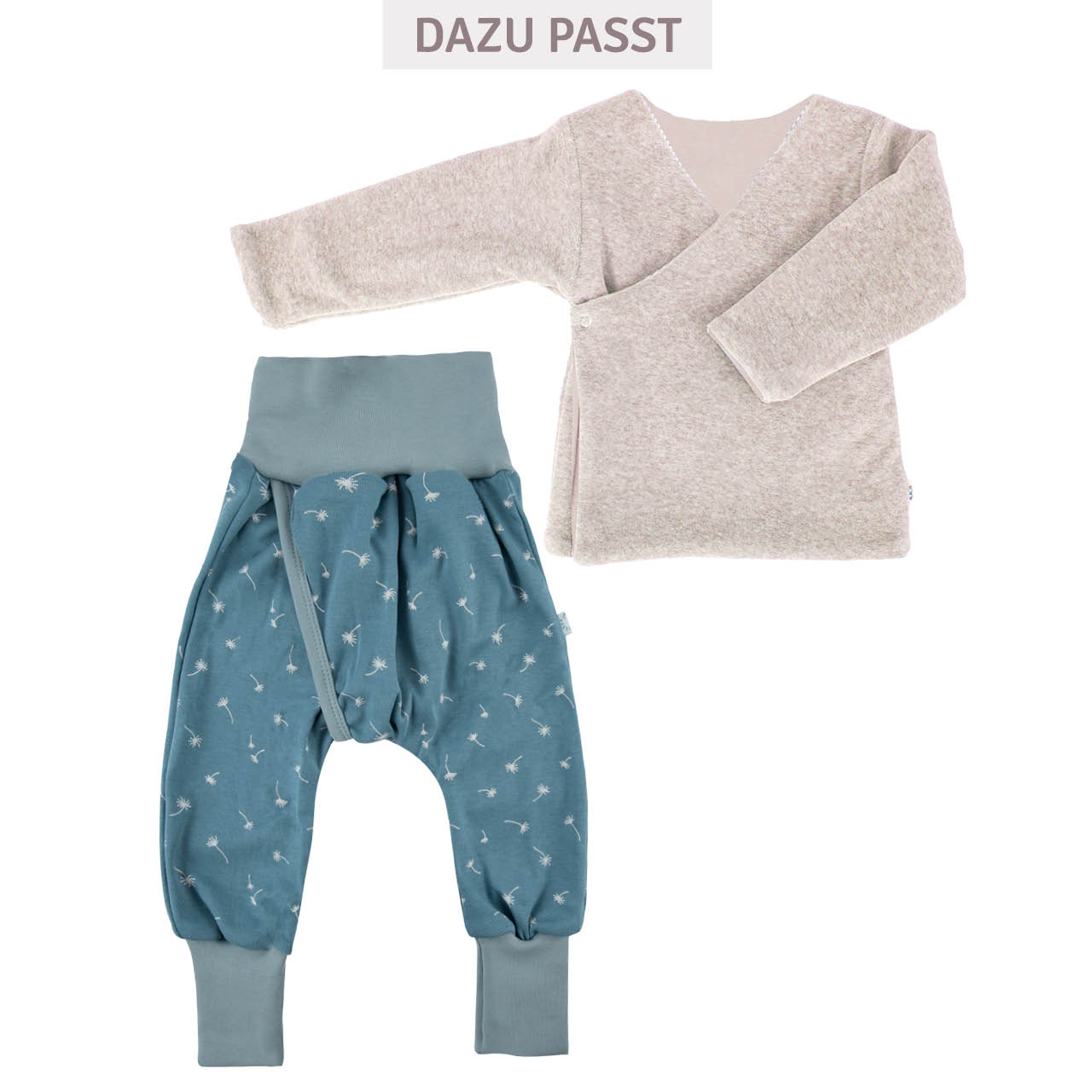 Abhaltehose für windelfreie Babys blau