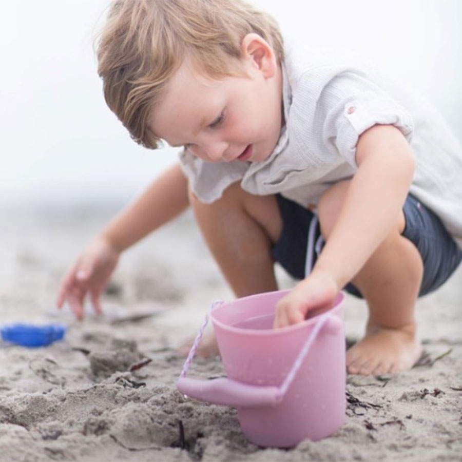 Silikon Sand Eimer biegsam rosa