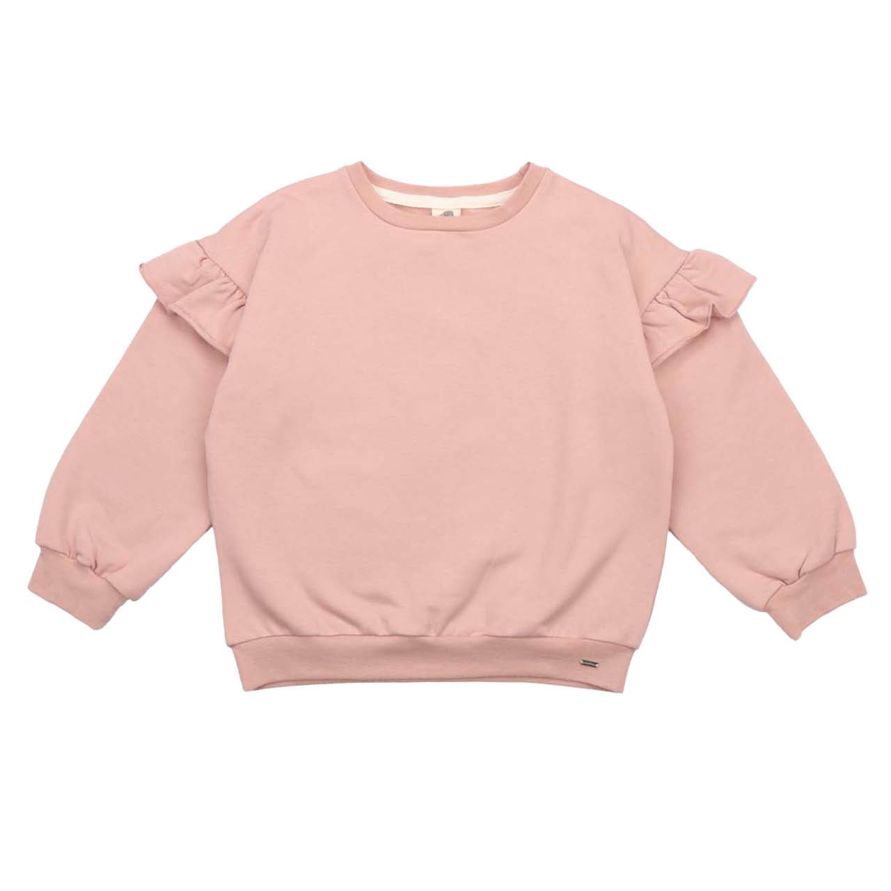 Sweatshirt rosa mit Rüschen