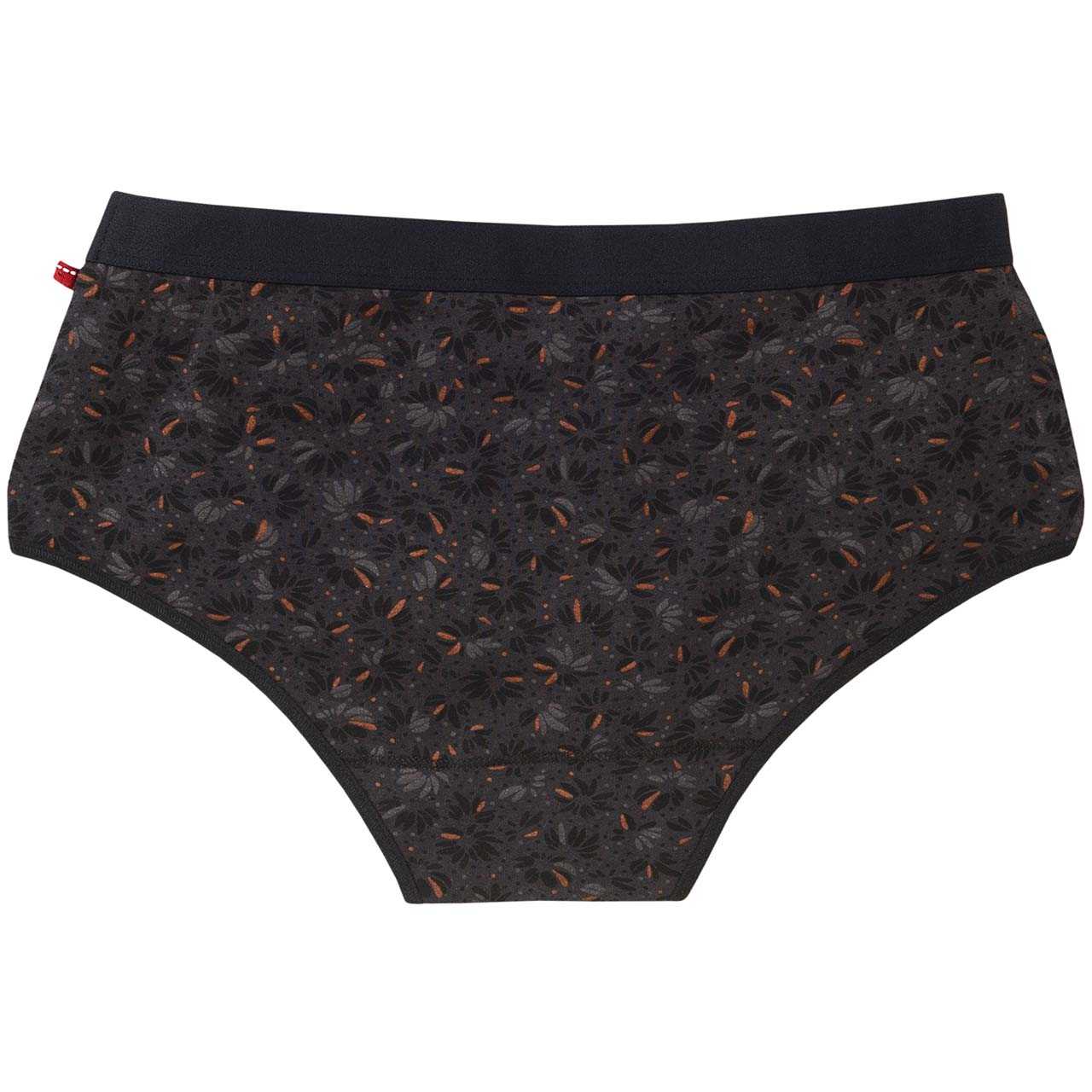 Doppelpack Damenpanty Blüten schwarz