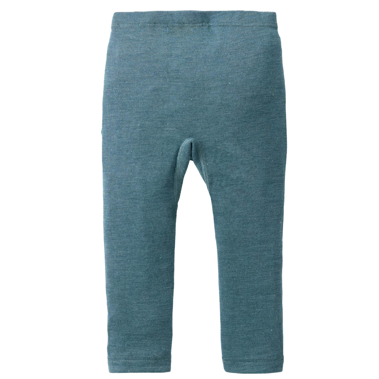 Wolle Seide Leggings smaragdgrün