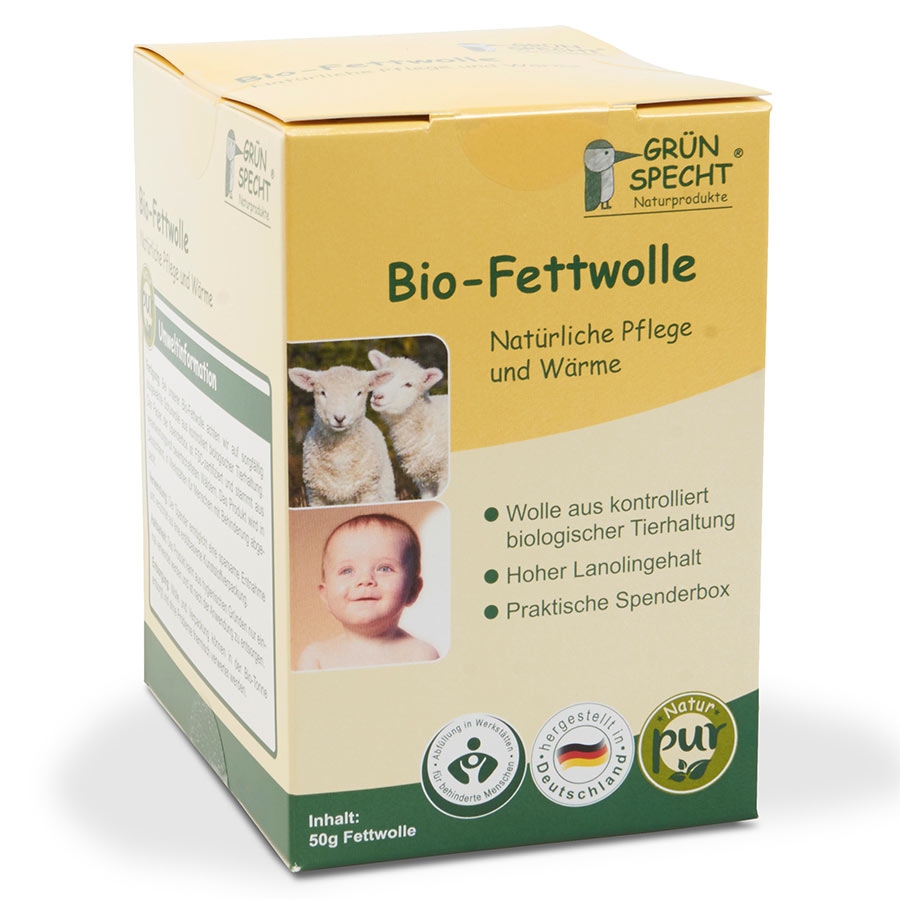 Bio Fettwolle pflegend 50g