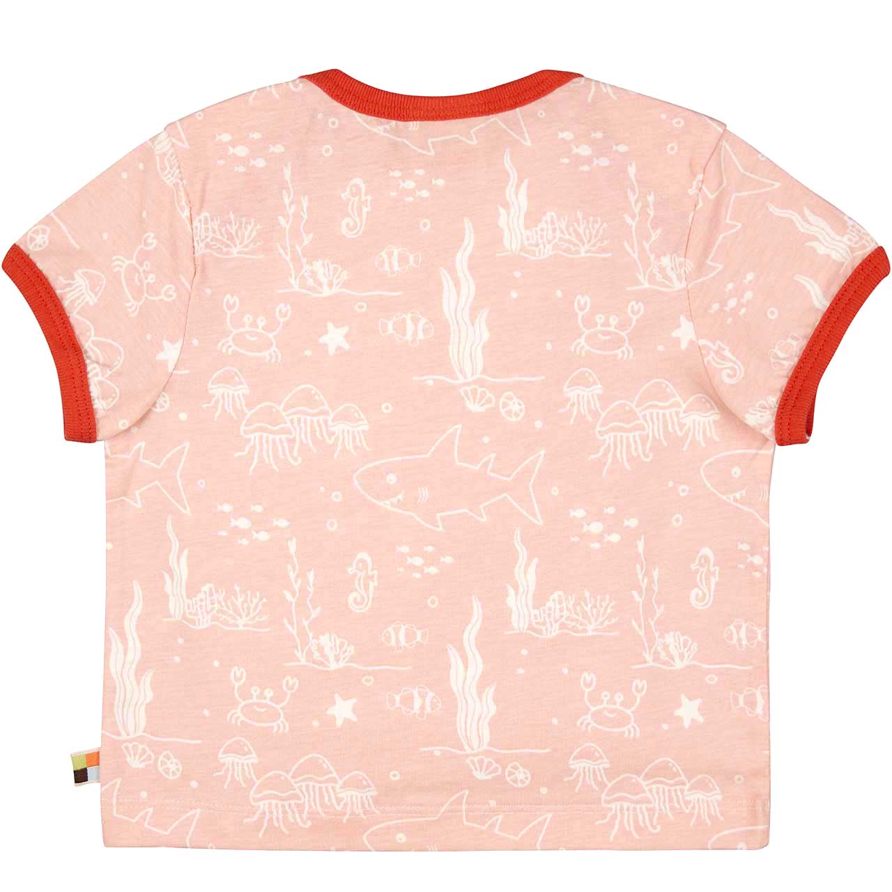 Leichtes Kurzarm Shirt Meereswelt rosa