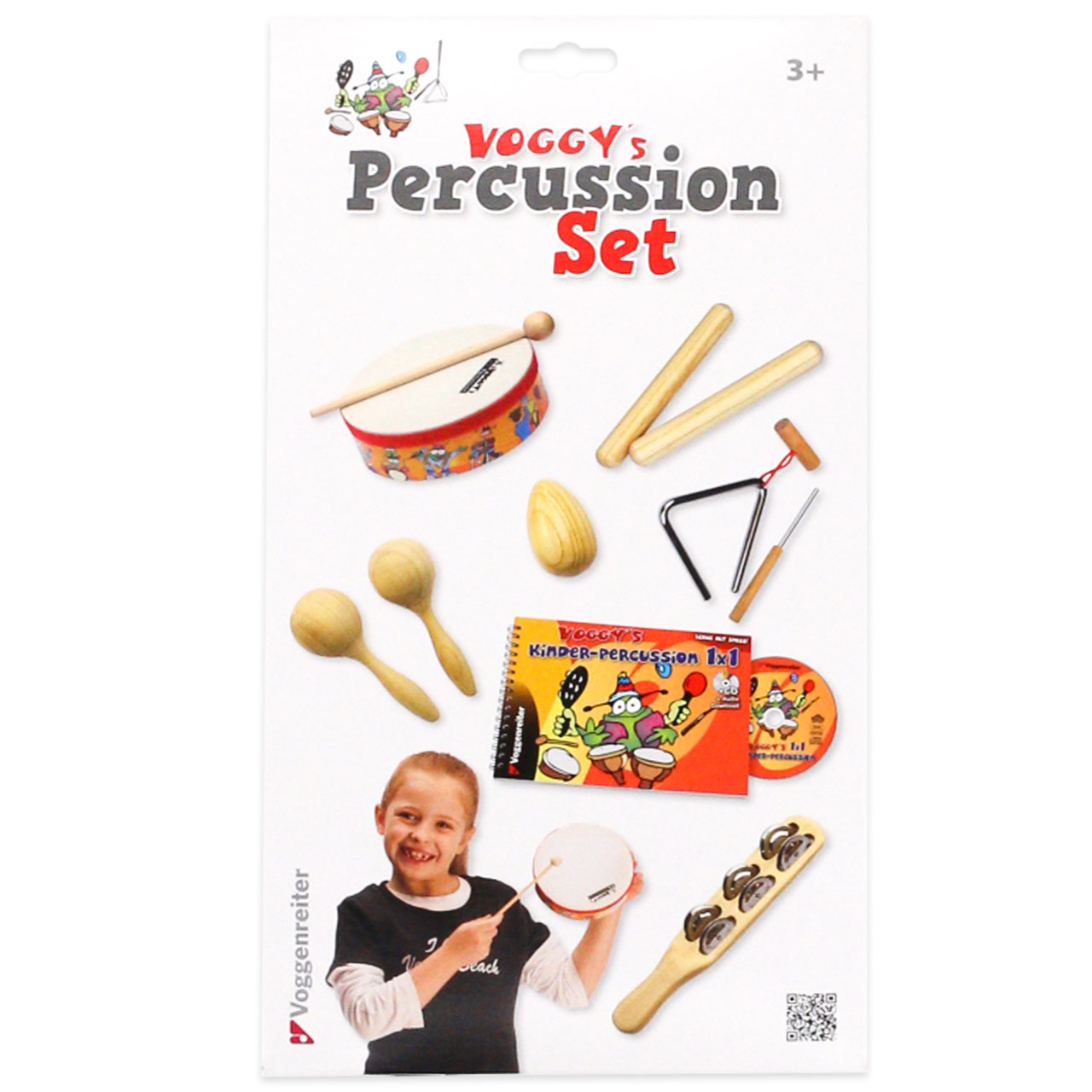 XXL Percussion-Set ab 3 Jahre – 6-teilig + Buch & CD