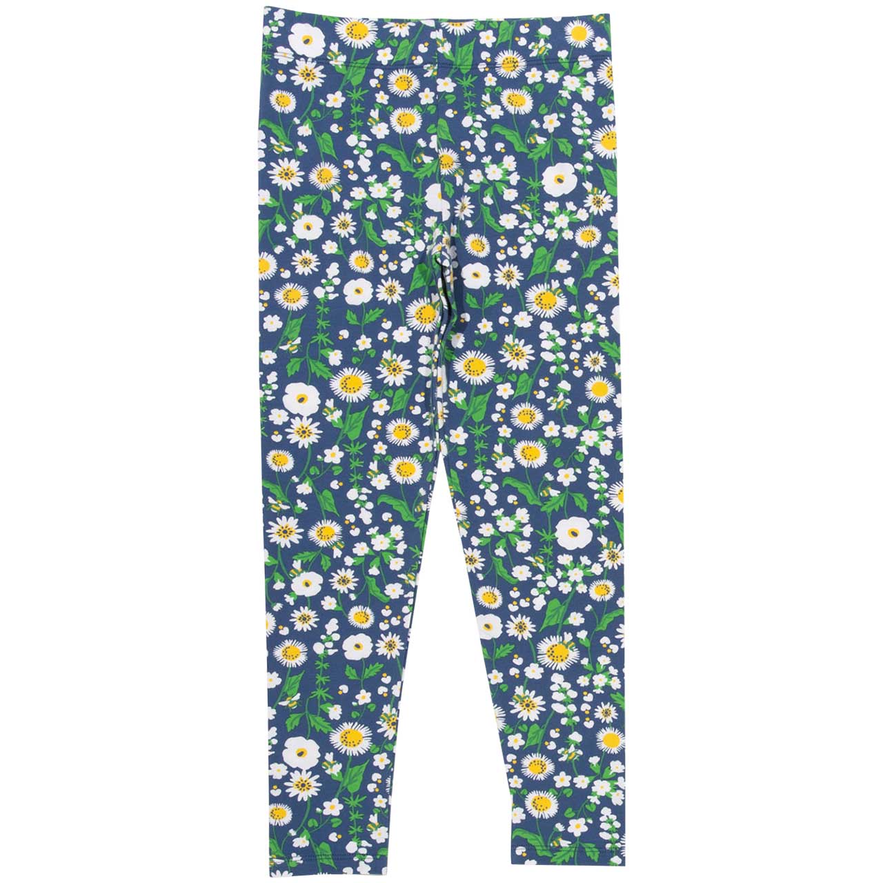 Leggings Blumen-Motive navy