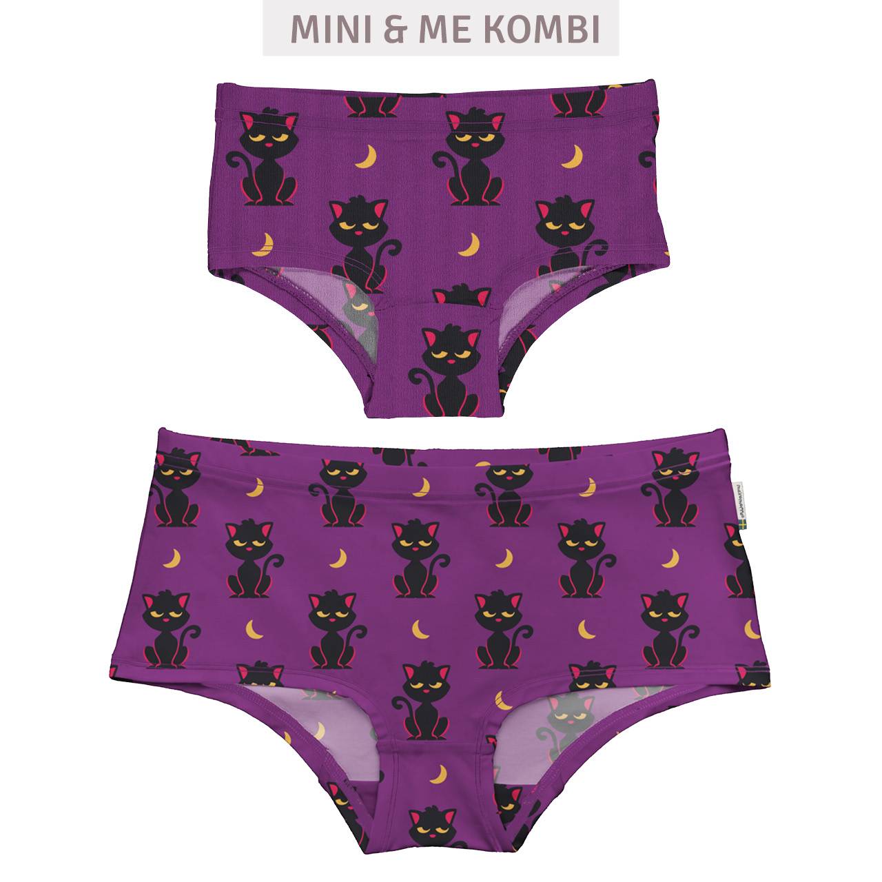 Damen Slip Katzen lila