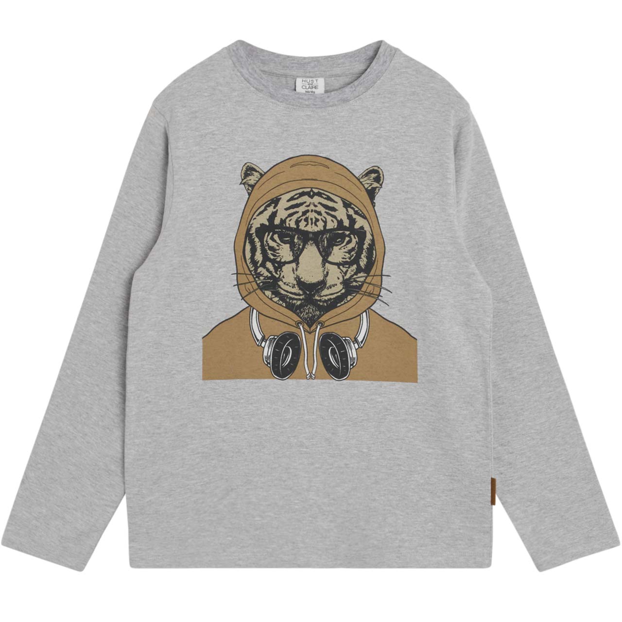 Graues Langarmshirt Tiger grau