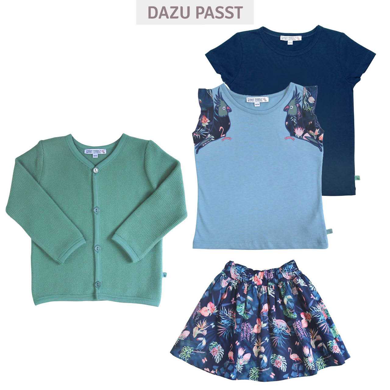 Shirt kurzarm uni Basic dunkelblau