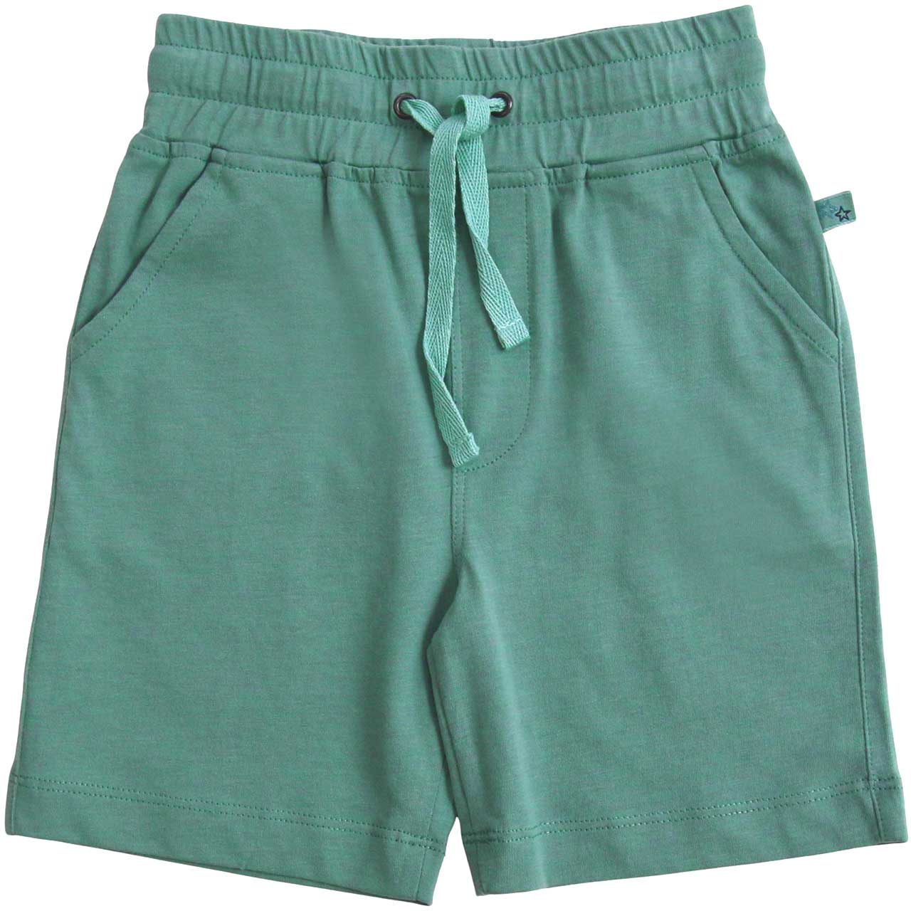 Leichte Jungen Shorts Uni salbei-grün