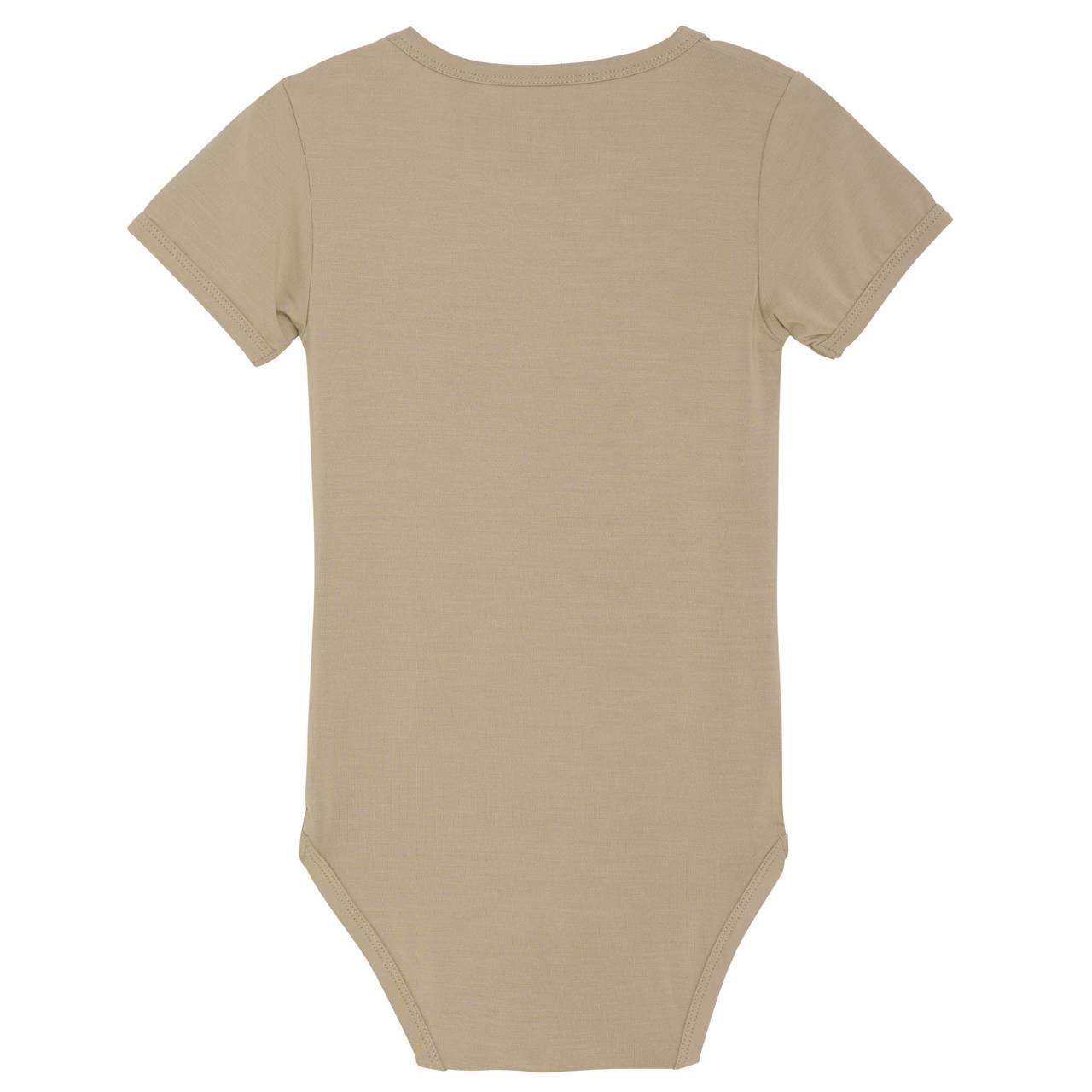 Body kurzarm taupe aus super weicher Bambus-Viskose