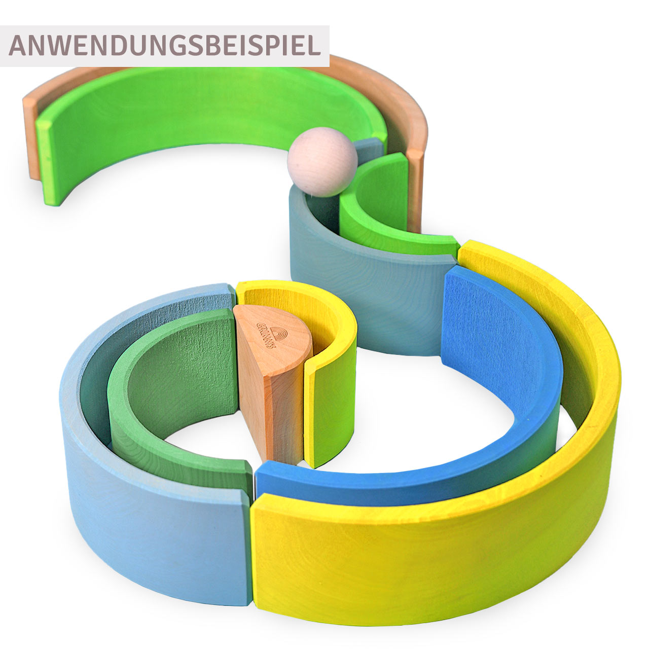 Neongrün Regenbogen Grimms 10 teilig - 27,4 cm