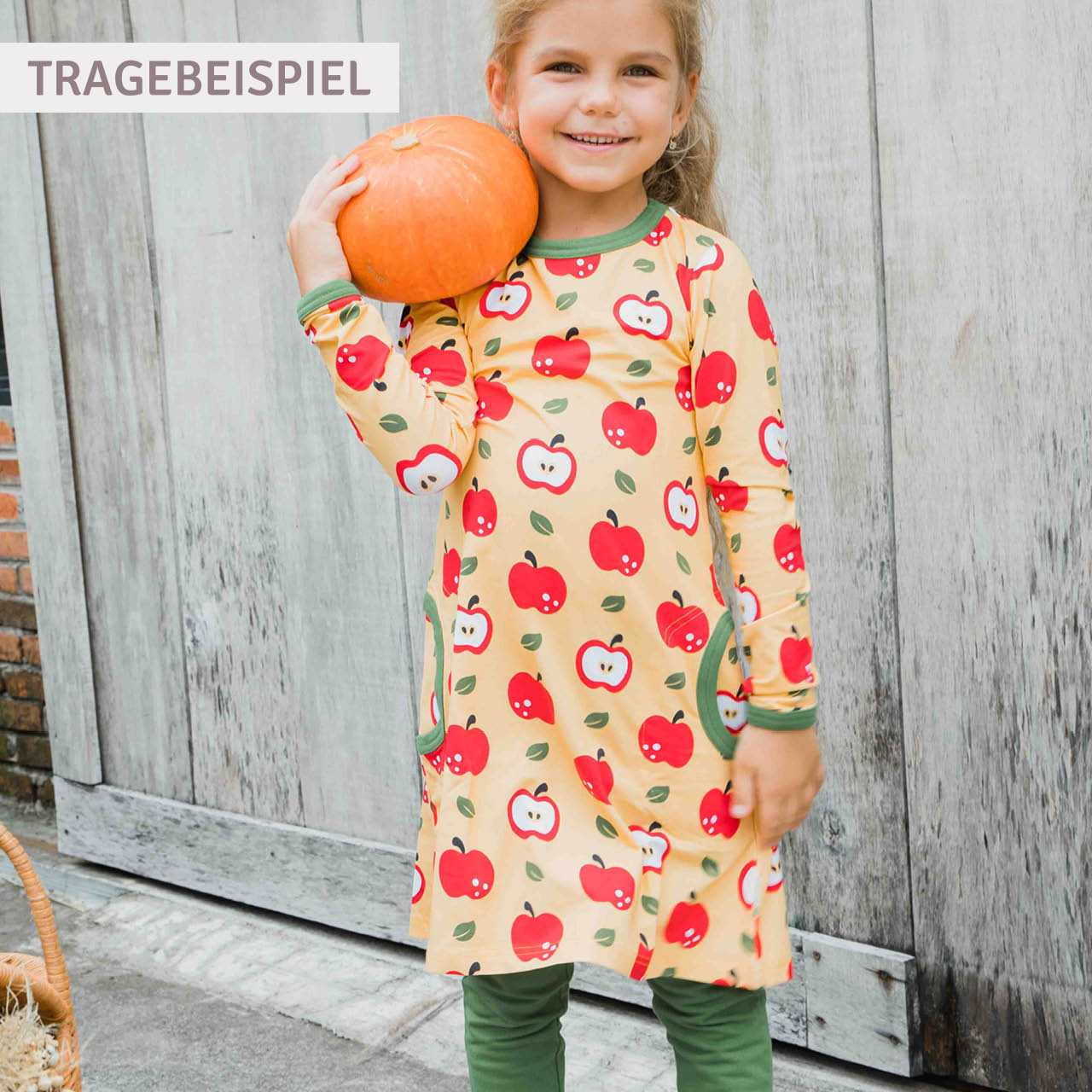 Langarmkleid Streifen lila