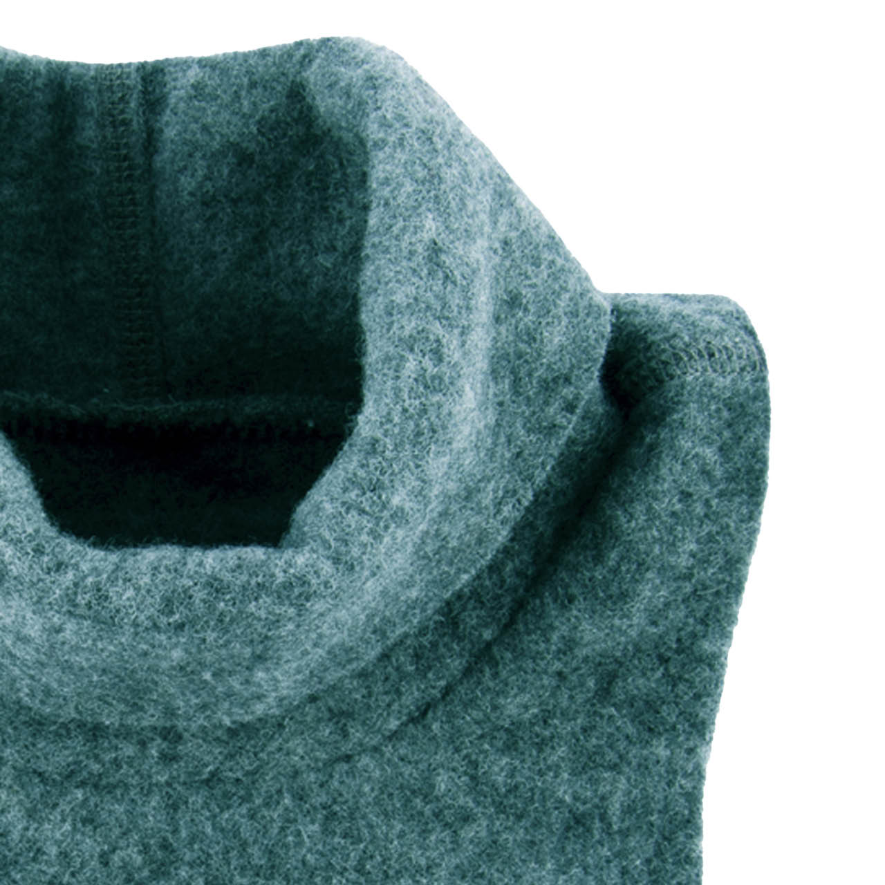 Warmer Wollfleece Schlupfschal petrol