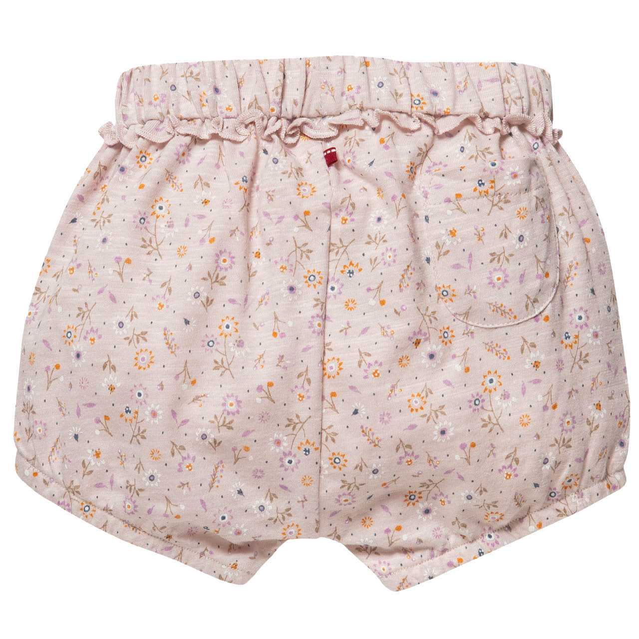 Leichte Shorts Frühlingsblumen hellbeige