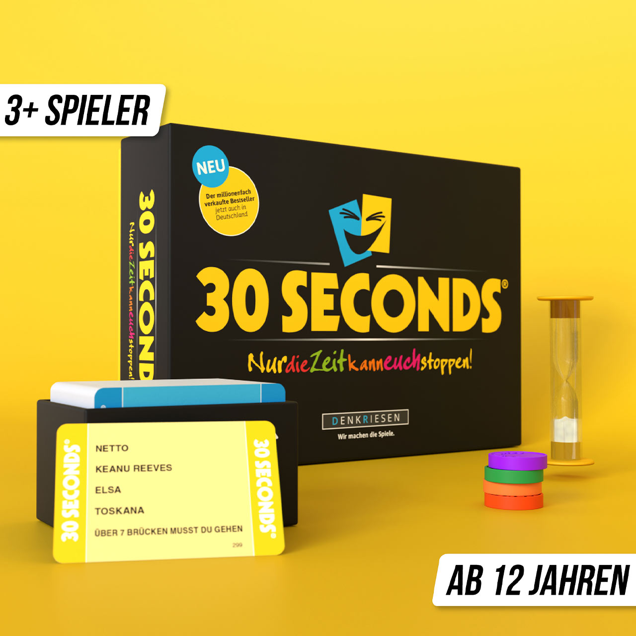 30 Seconds® - Das rasante Wissens- und Ratespiel auf Zeit ab 12 Jahren