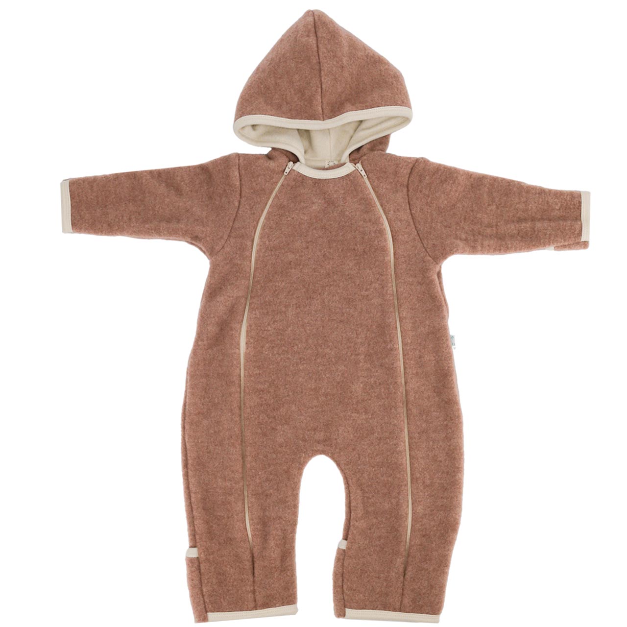 Baby Overall Woll-Fleece kräftiges altrosa