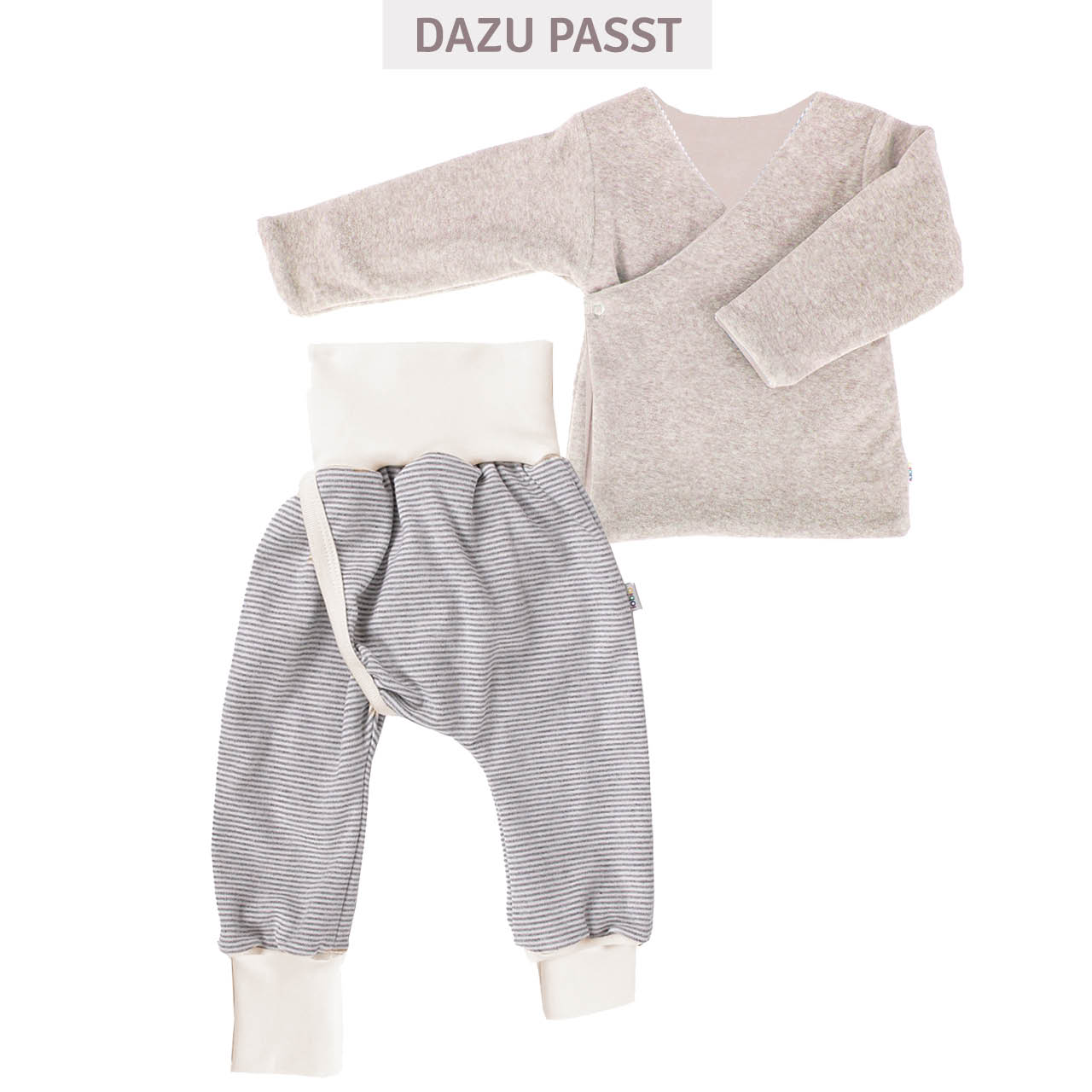 Abhaltehose für windelfreie Babys grau