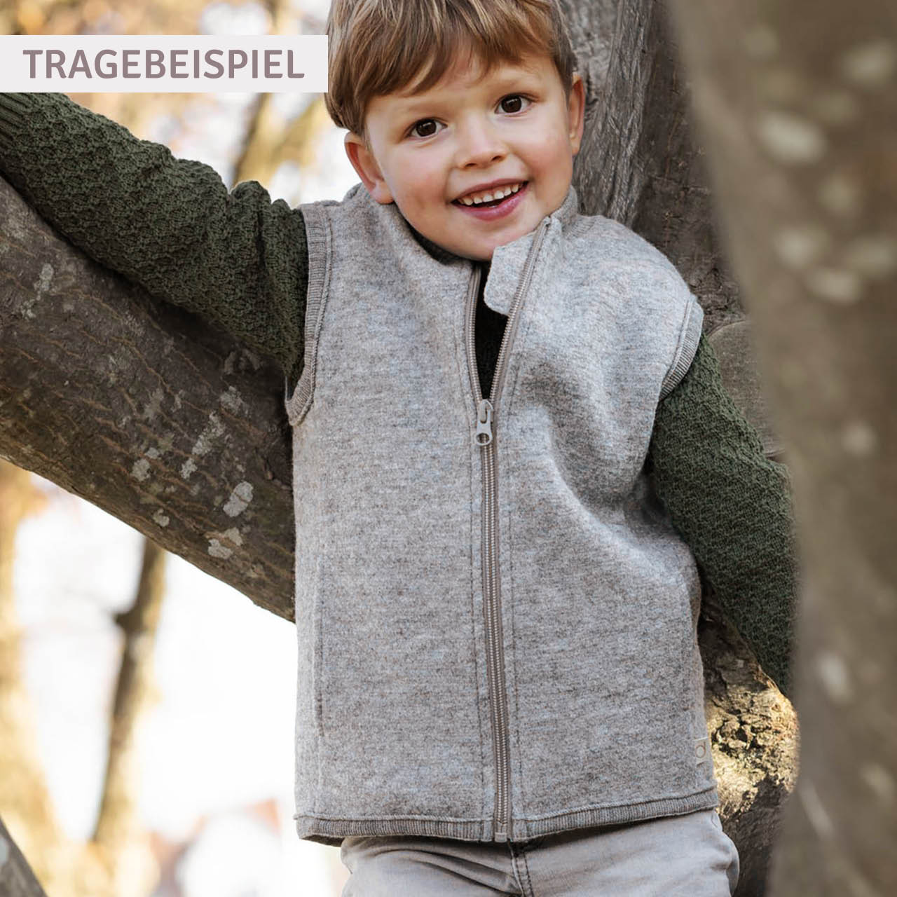 Walk-Weste Zipper indigoblau