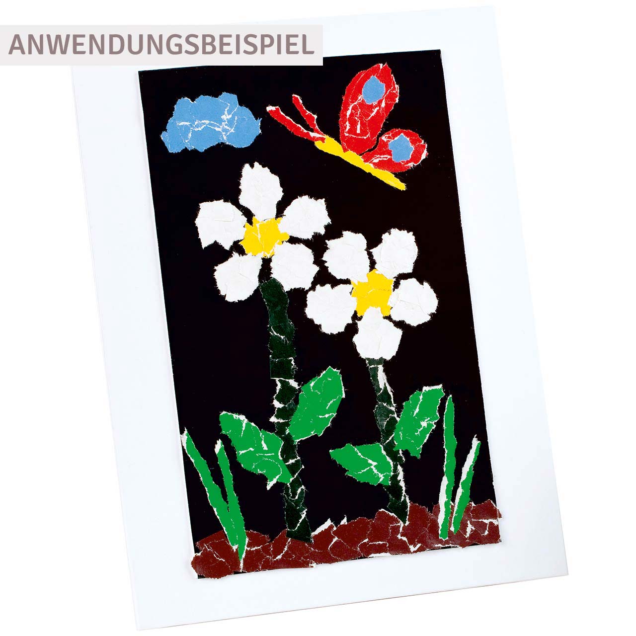 Buntpapier gummiert 10 farbig – 18,5 x 29,7 cm