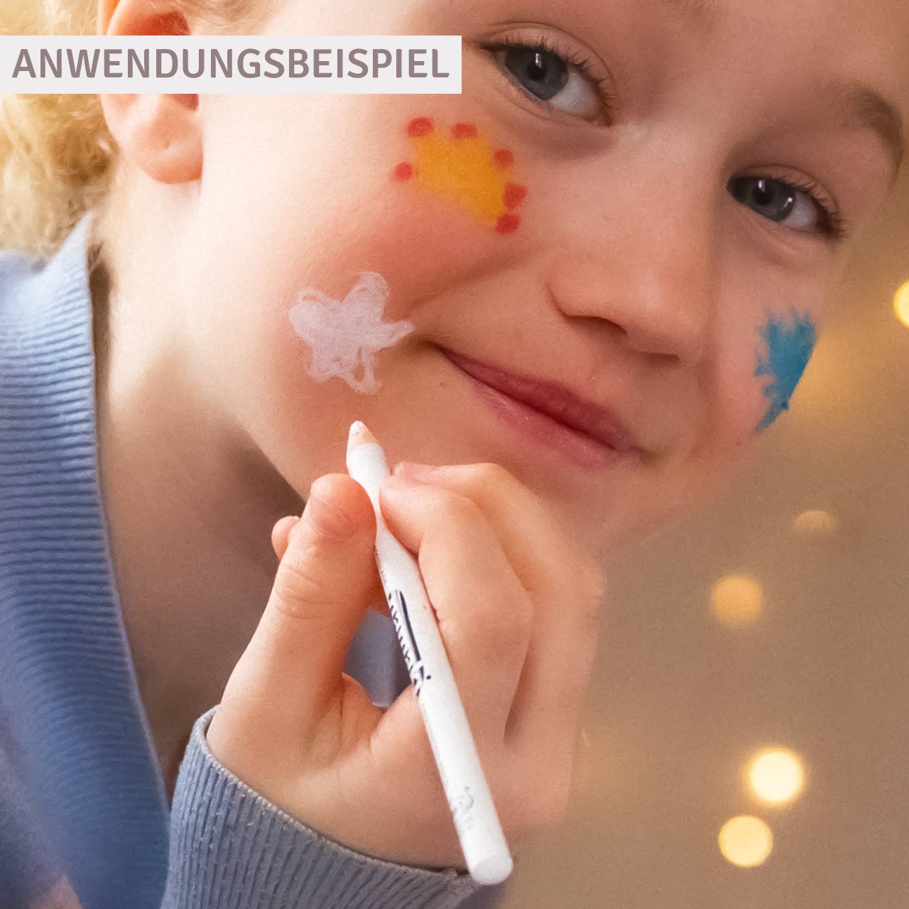 Feine Schminkstifte für Kinder 4er Set in verschiedenen Farben