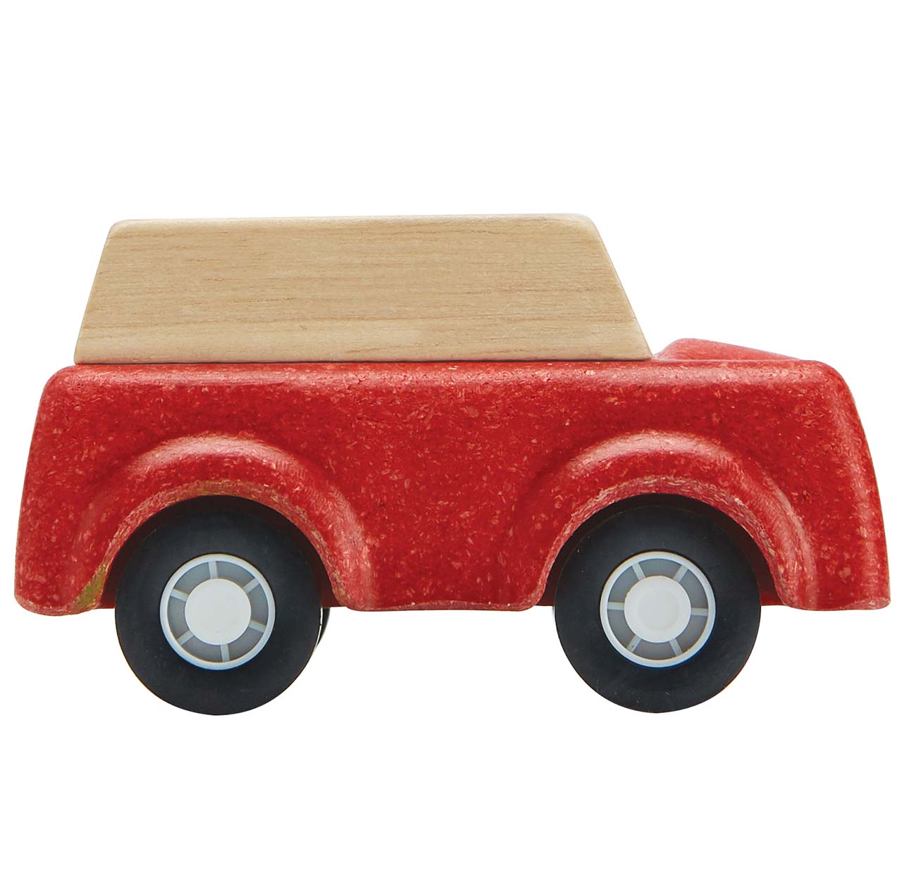 Spielzeug Auto aus Holz ab 3 Jahren rot - 6 cm