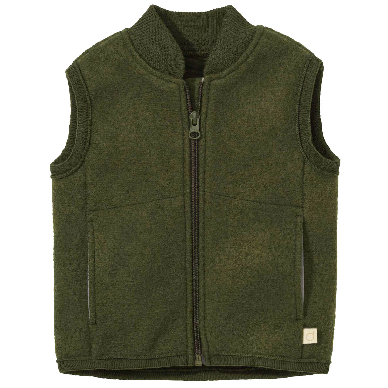 Walk-Weste Zipper oliv