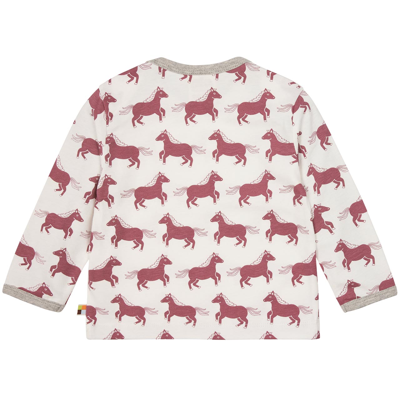 Leichtes Shirt langarm Pferd pink