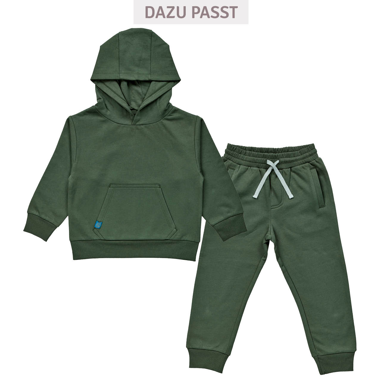 Warme Sweat Jogginghose dunkelgrün