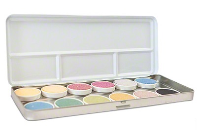 Produktfoto Wassermalfarben in Blech-Kasten
