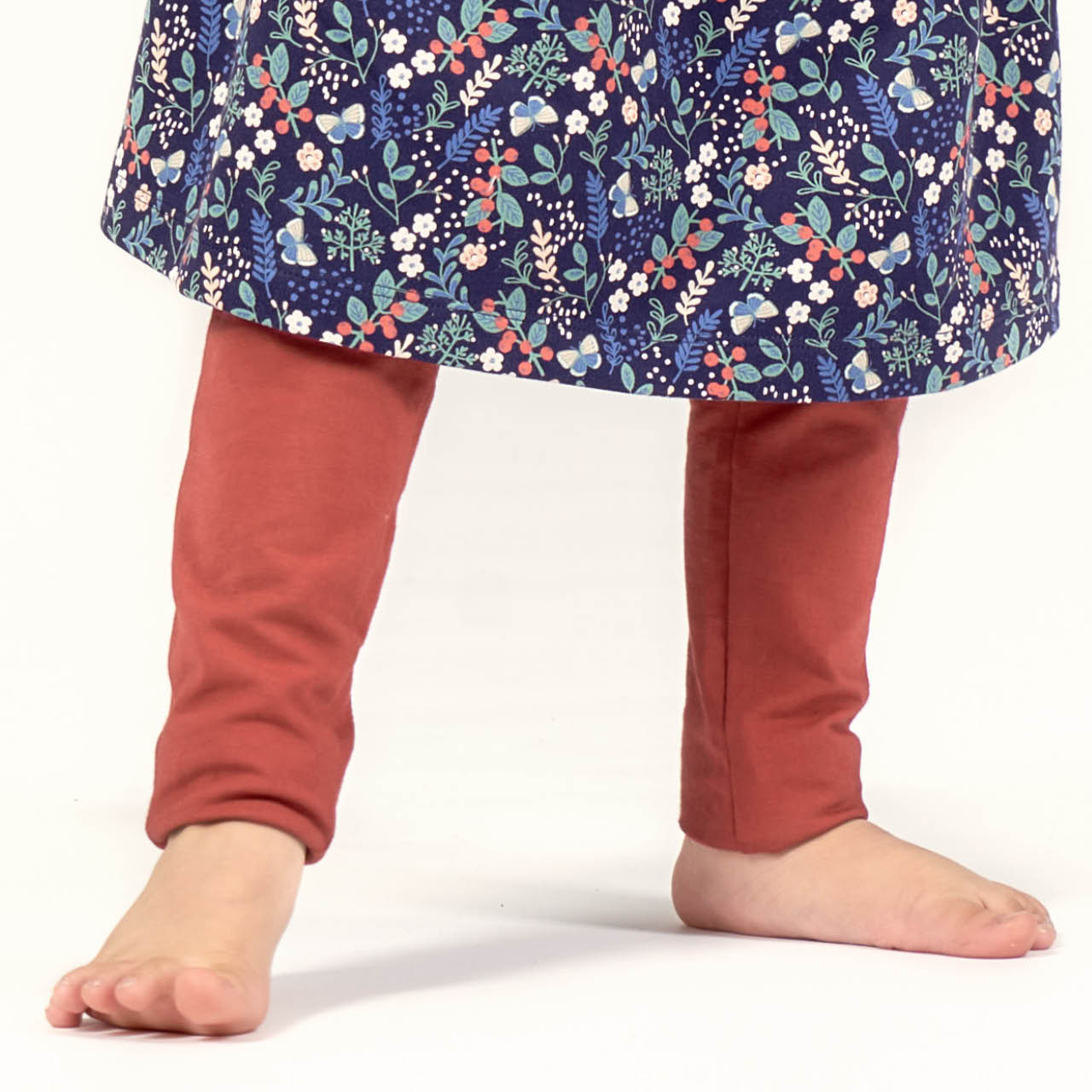 Cranberry-rote Uni Leggings