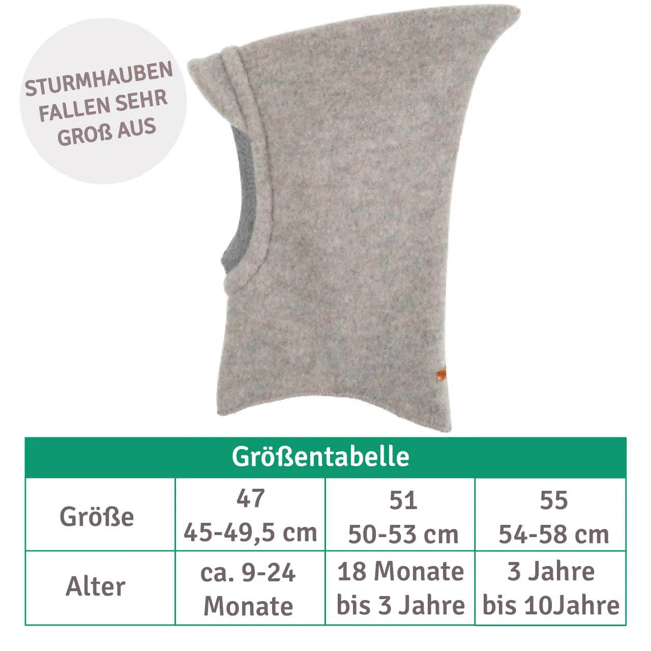 Interlock Wolle Schlupfmütze dunkles jeans-blau