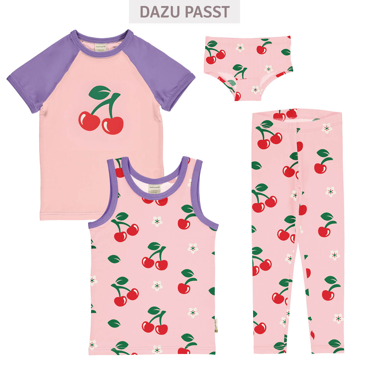 Hipster Kirschen rosa