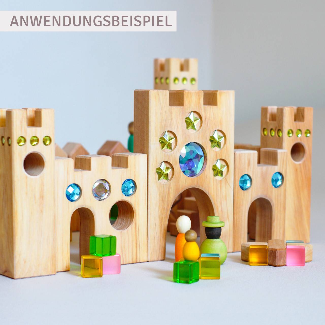 20 Lichtbauwürfel 2,5 cm zum Bauen und Spielen