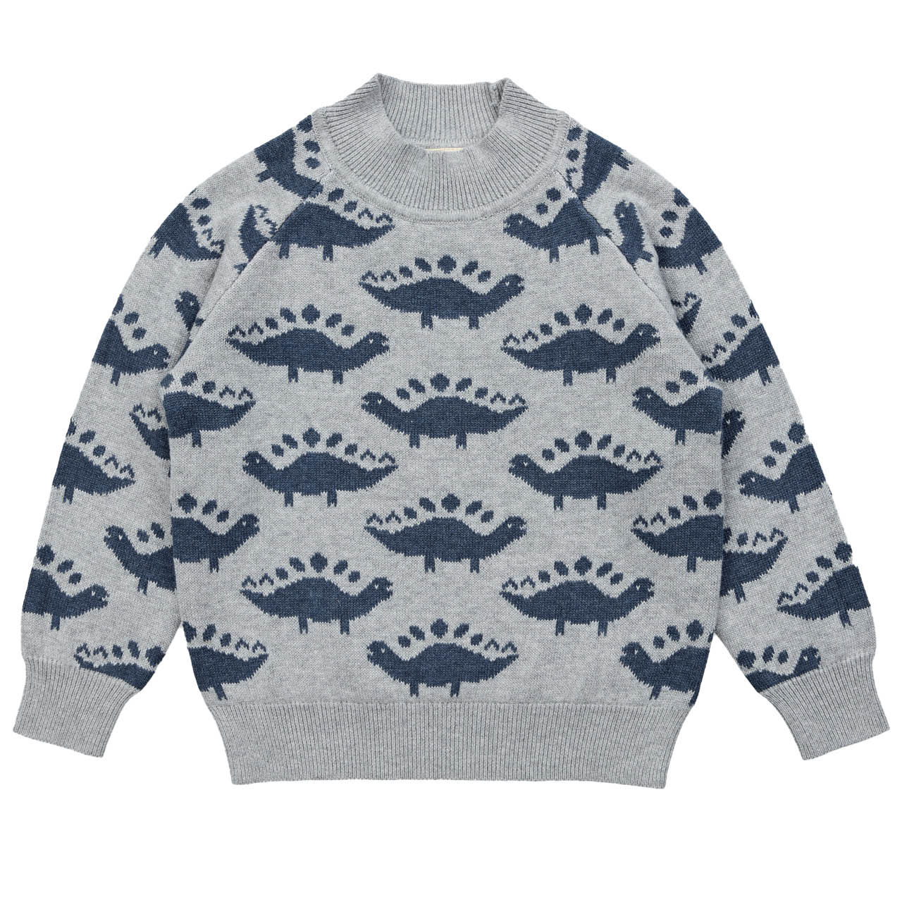 Strick Pullover Dinos grau