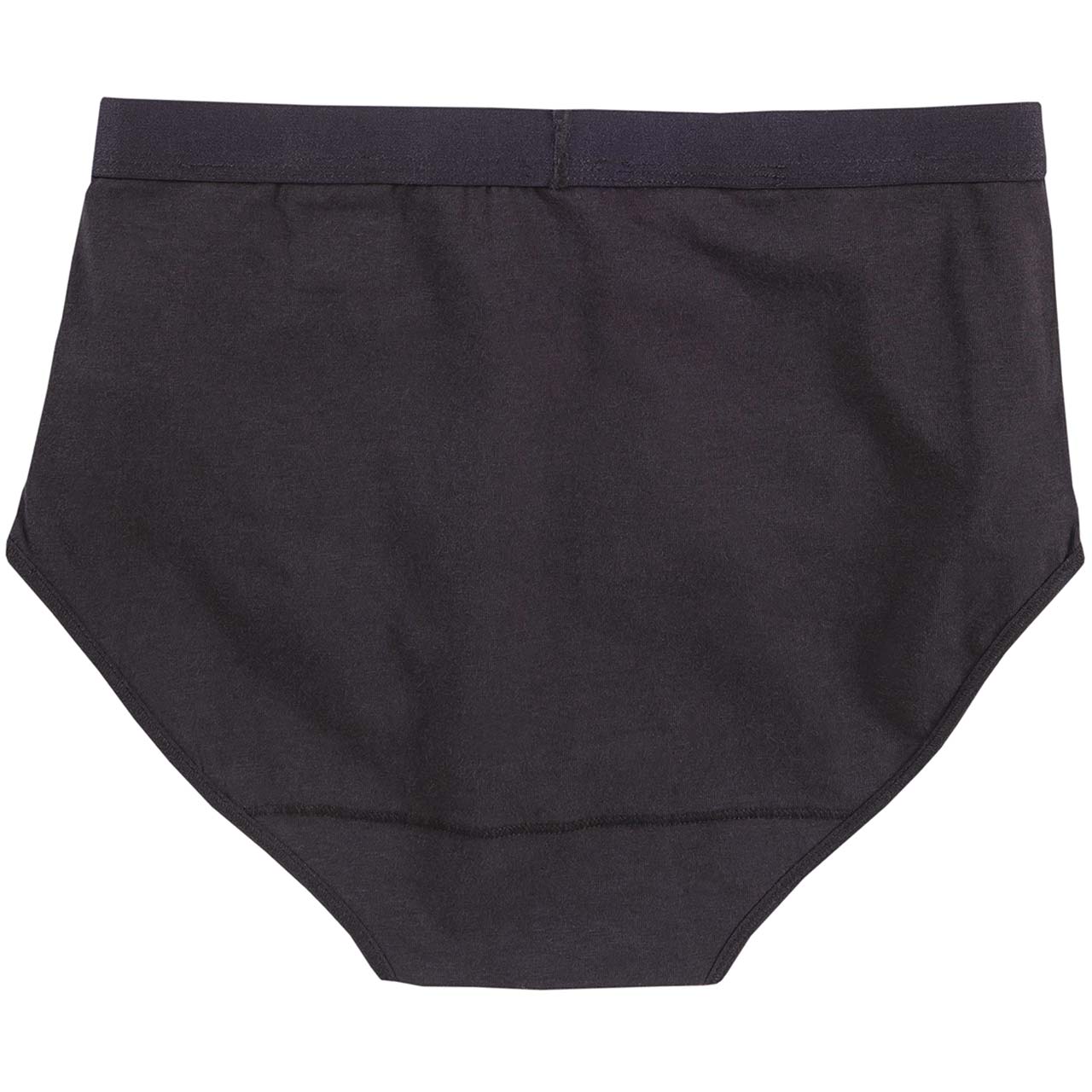 Doppelpack Damen High Waist Slips Blüten schwarz