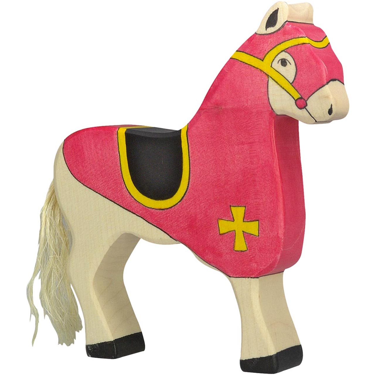 Turnierpferd Vollholz rot