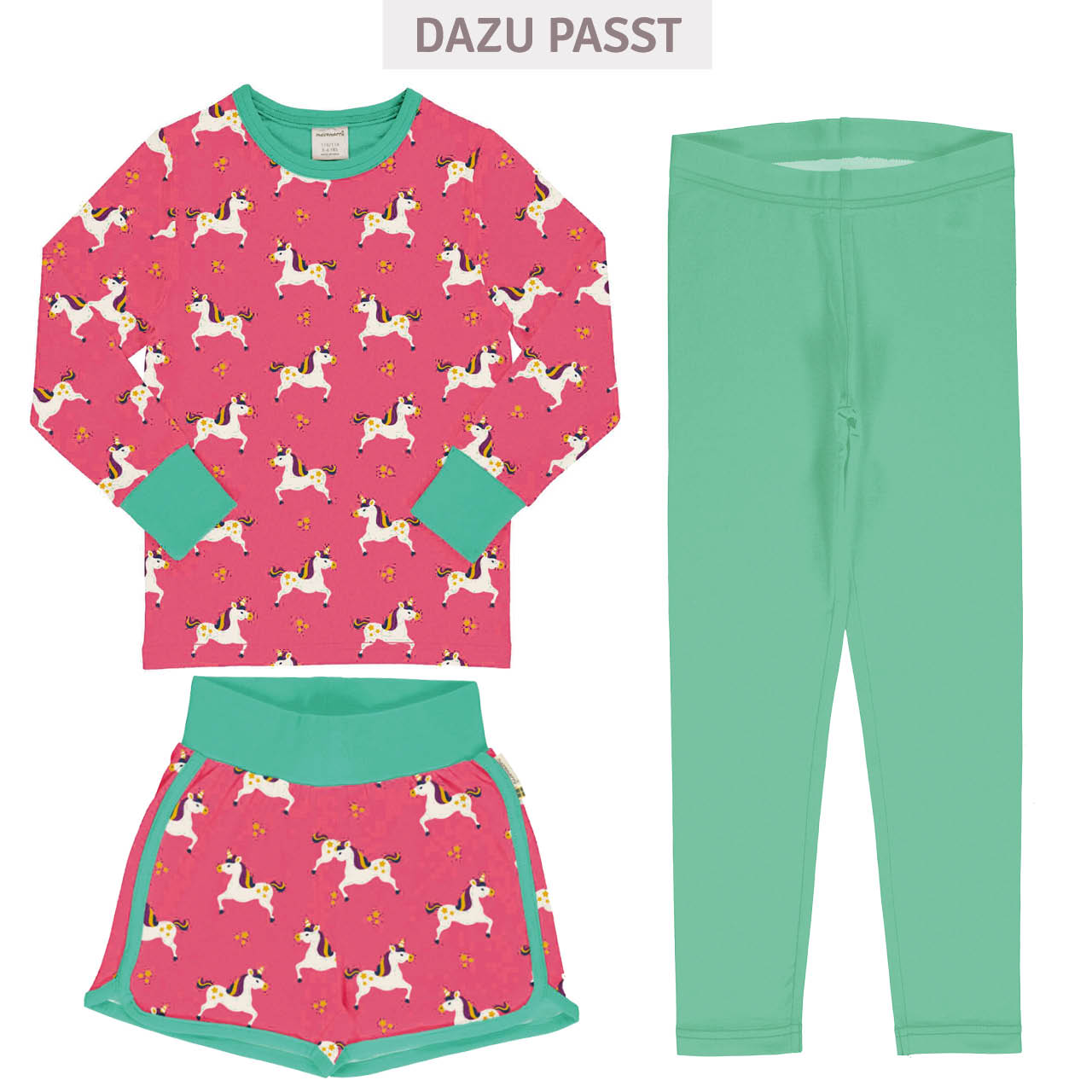 Weiches Langarmshirt Einhorn rosa