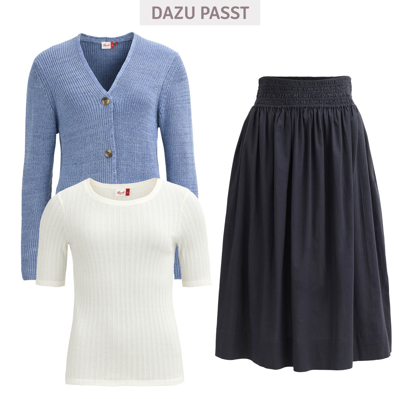 Softes Damen Halbarm Shirt weiß