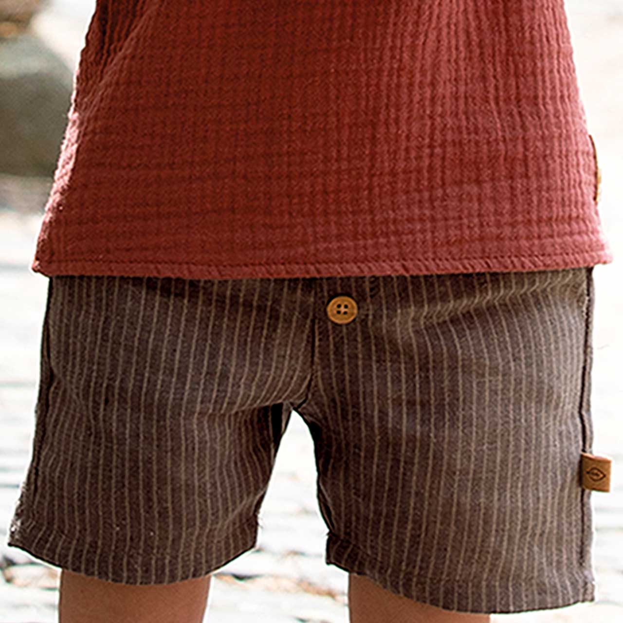 Leichte Leinen Shorts braun