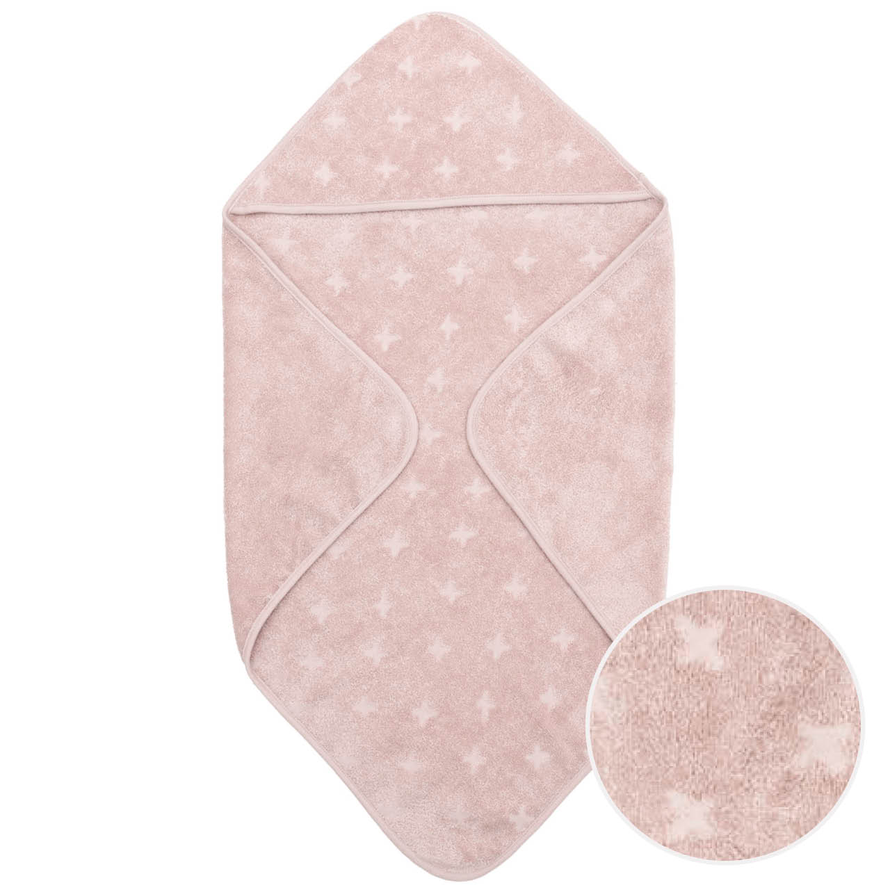 Kapuzenhandtuch Frottee rose 100x100 cm Kapuzenhandtuch Frottee rose 100x100 cm