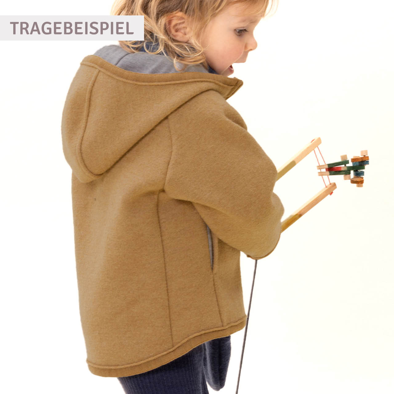 Walkjacke mit Reissverschluss grau