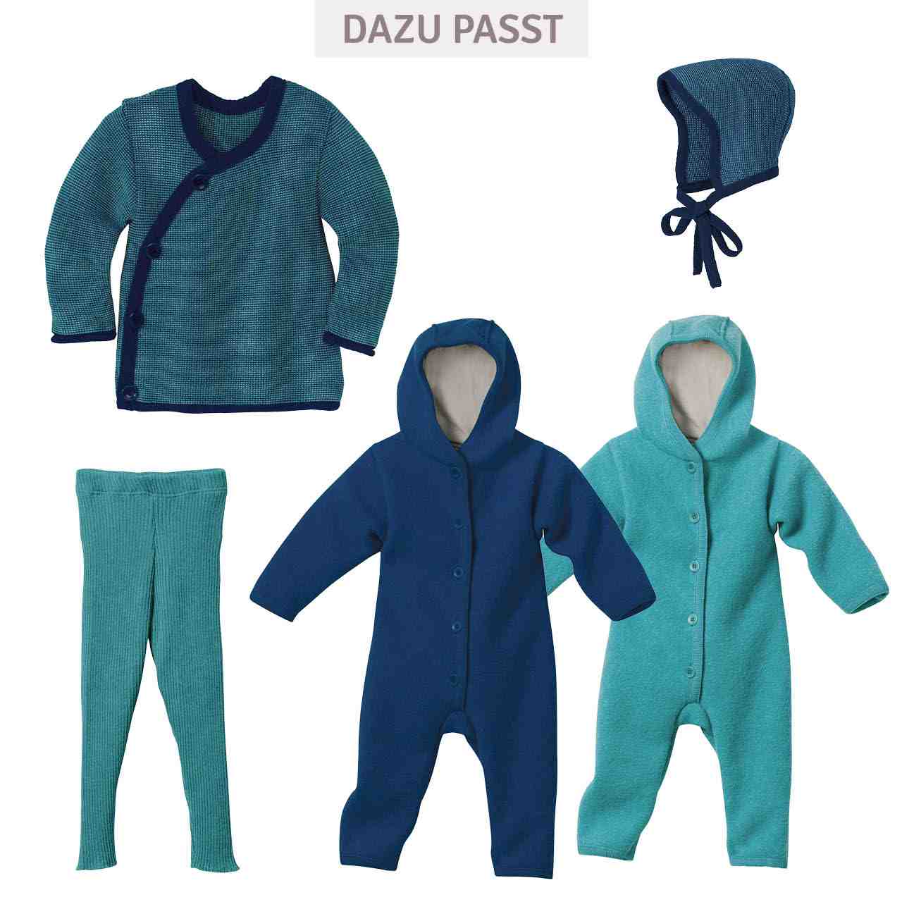 Wickeljacke Baby in lagoon marine-türkis