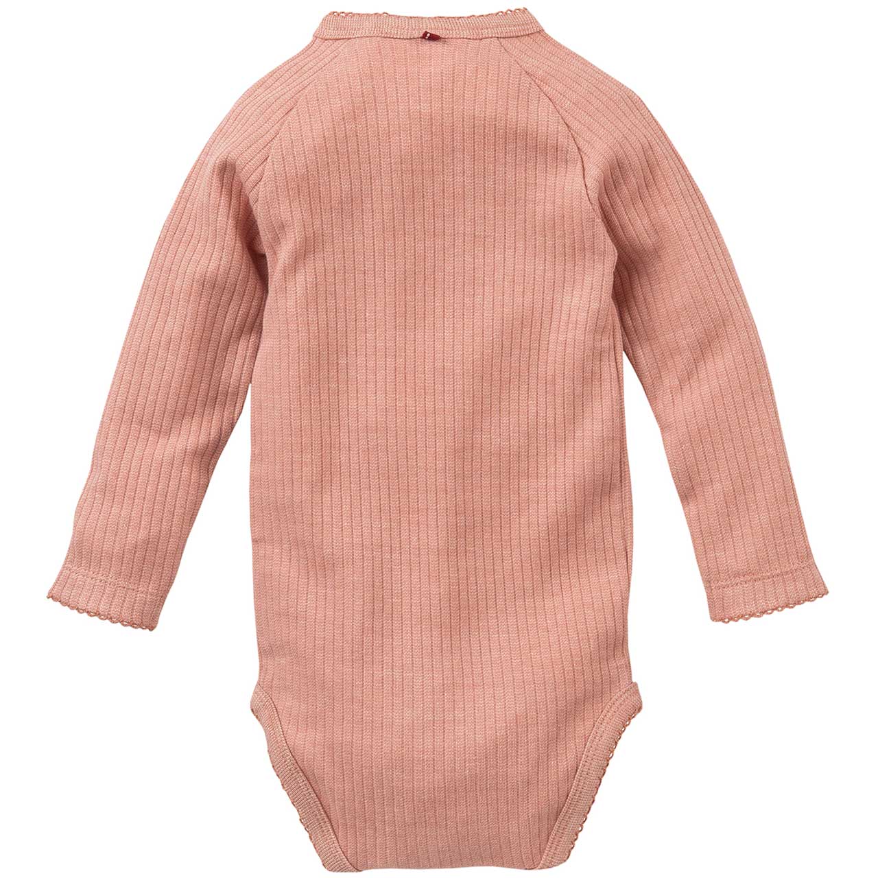 Edler langarm Wickelbody Drop Needle rosa