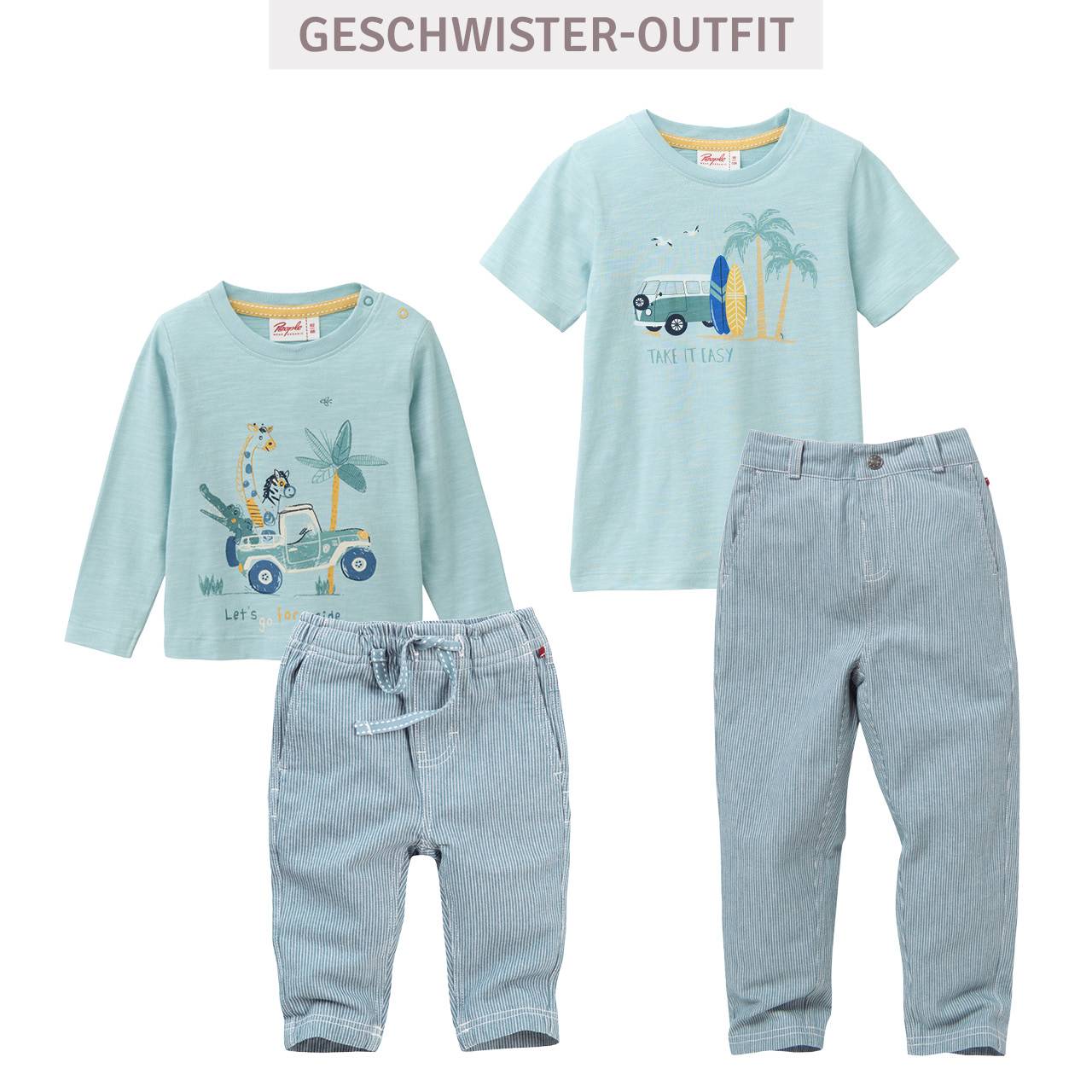 Leichtes T-Shirt Strandleben mint