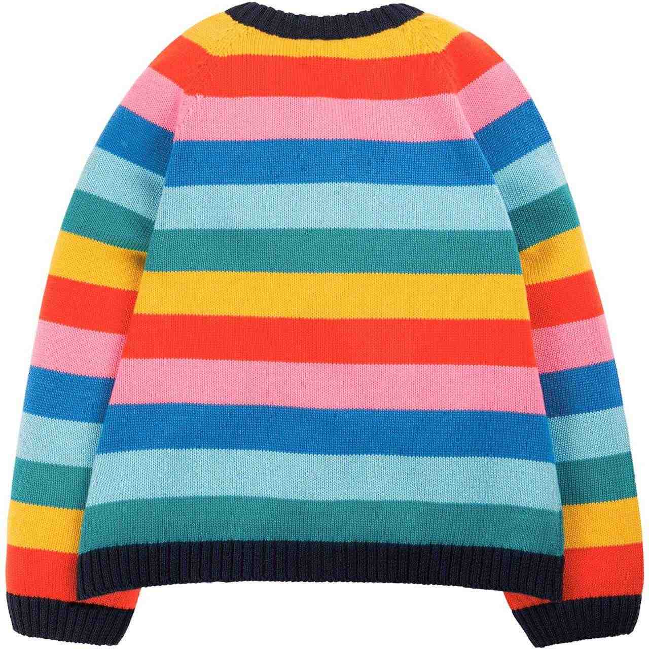 Strickjacke Regenbogen-Design