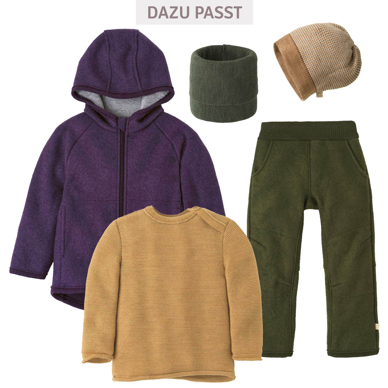 Walkjacke mit Reissverschluss aubergine