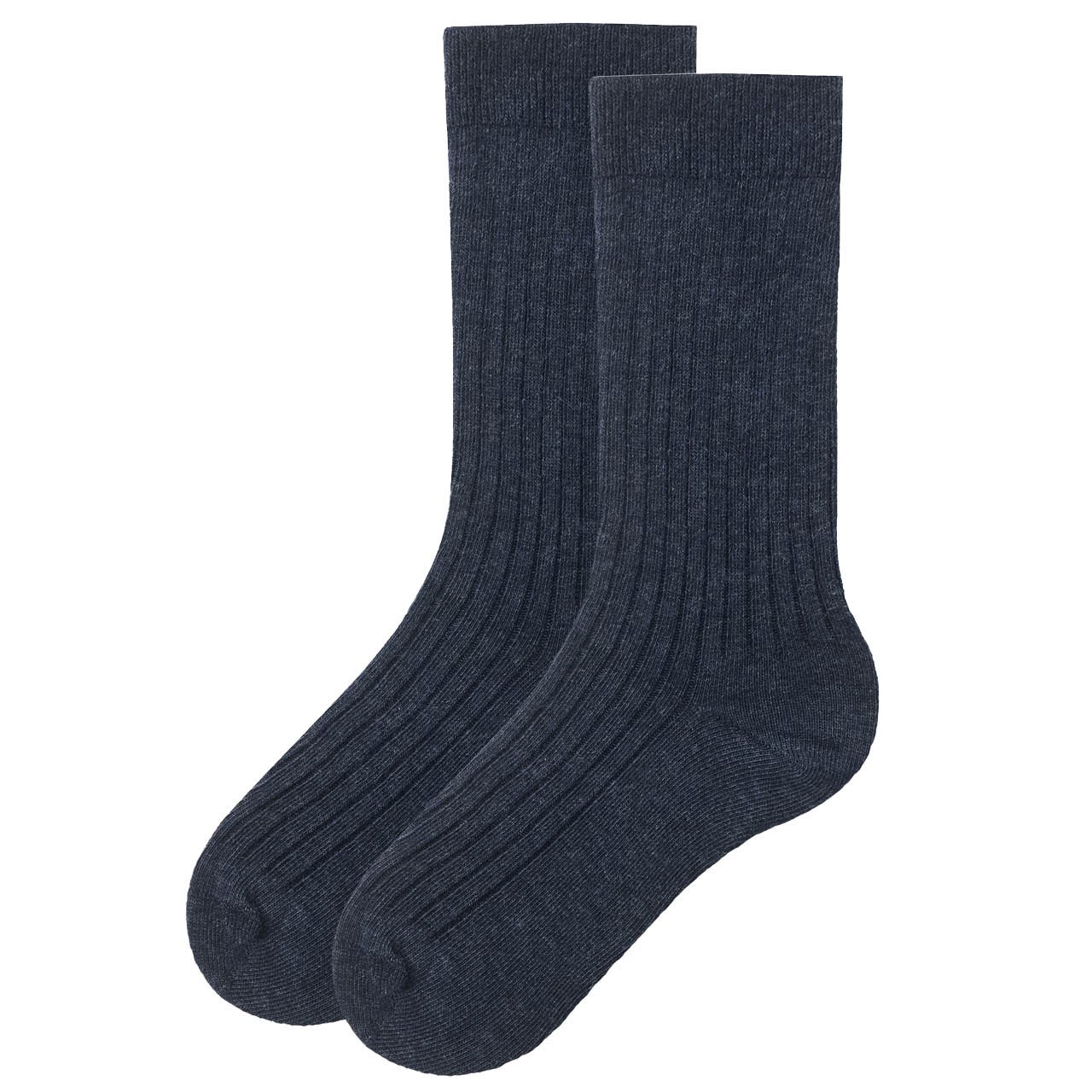 Rippe Socken Doppelpack Blaumix